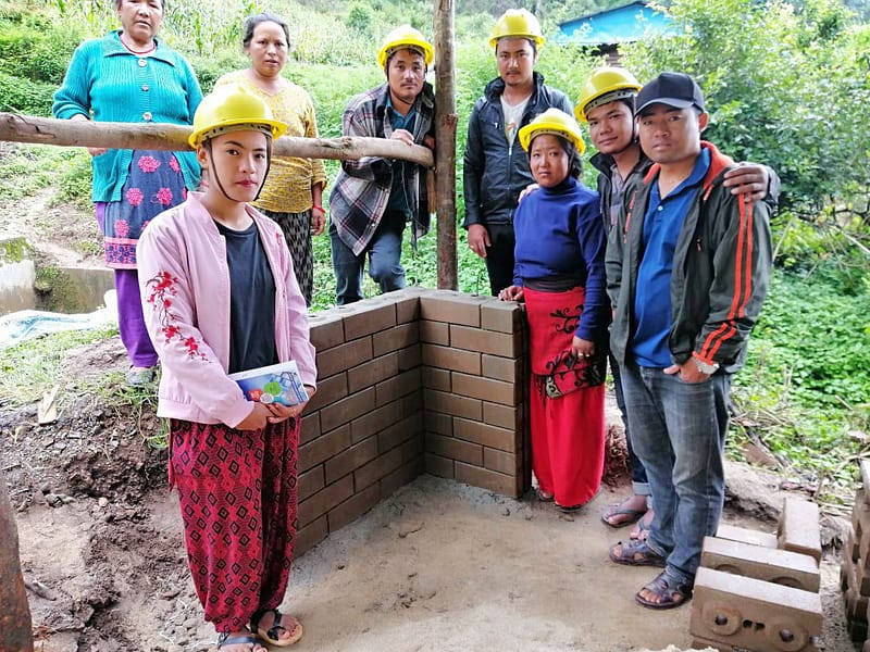Training on use of Earth brick in construction of house